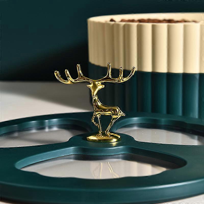 Double-layer Table Storage Box Fruit Candy box Round Snack Storage Food Tray for Living Room Kitchen