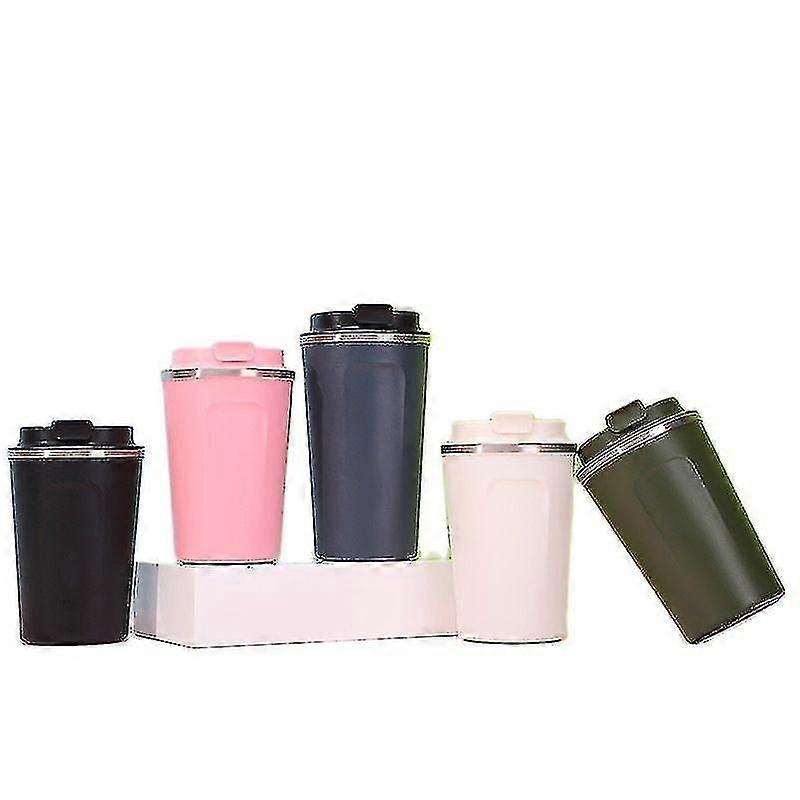 380/510ml Termikus csésze rozsdamentes acél vákuum szigetelés kávé bögre csésze fedél italos eszközökkel Hőkagyló
