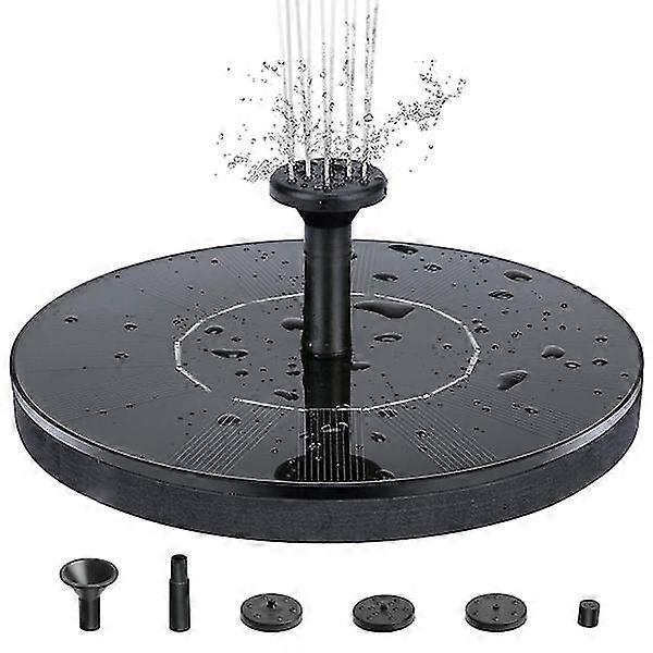 Vannfontene solcelle stasjon 16 cm - svart