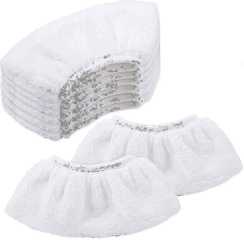 8 Microfiber Cloth Set For Steam Cleaner Hand Nozzle For Sc1 Sc2 Sc3 -