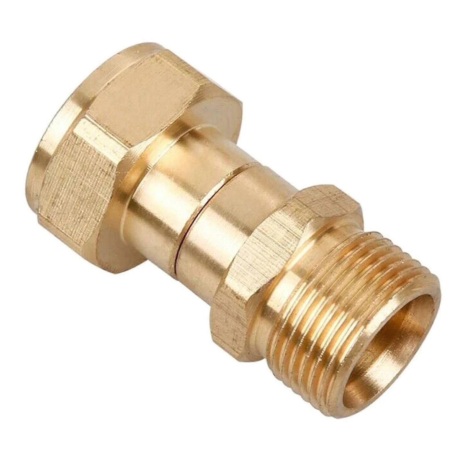 Brass High Pressure Nozzle Washer Thread Swivel Joint Connector Hose