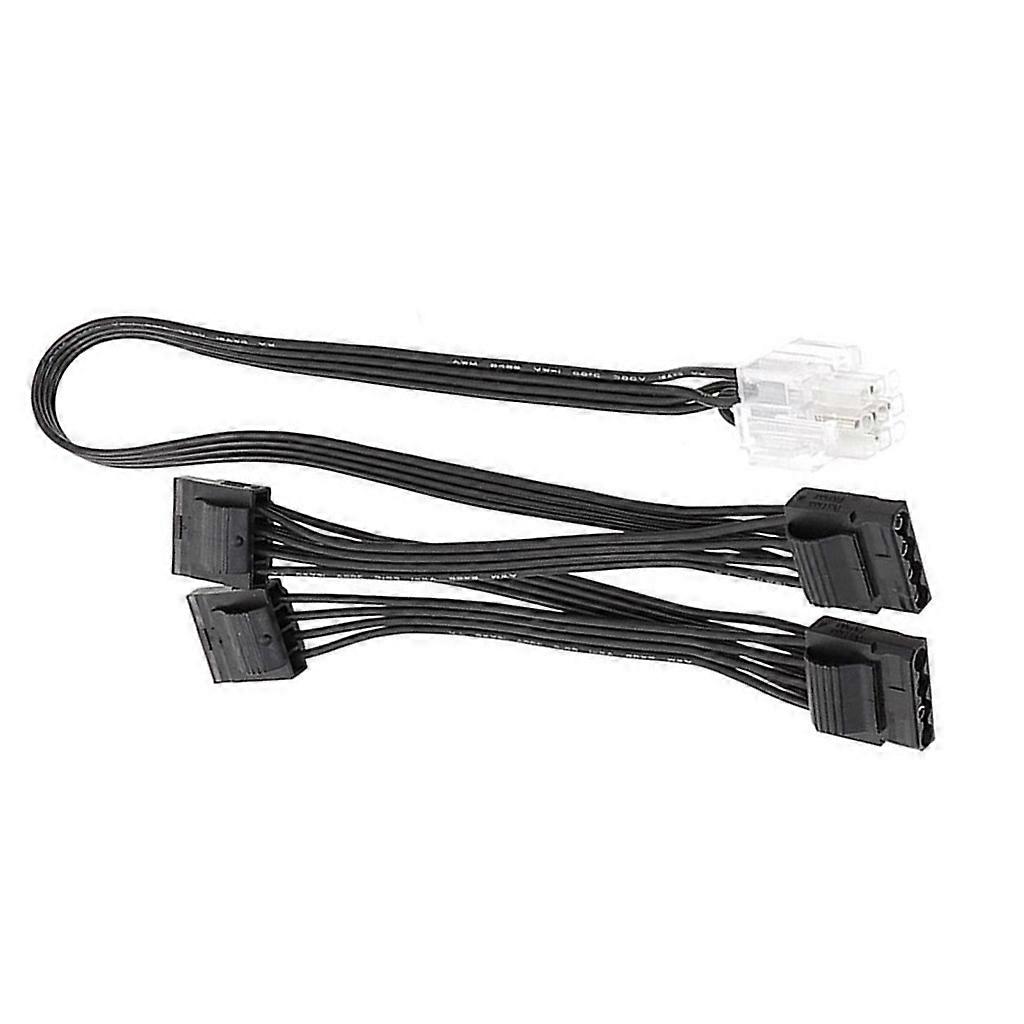 For LEADEX Modular Cable GPU Line Molex 4PIN D Type X4 X3 to 9Pin Power