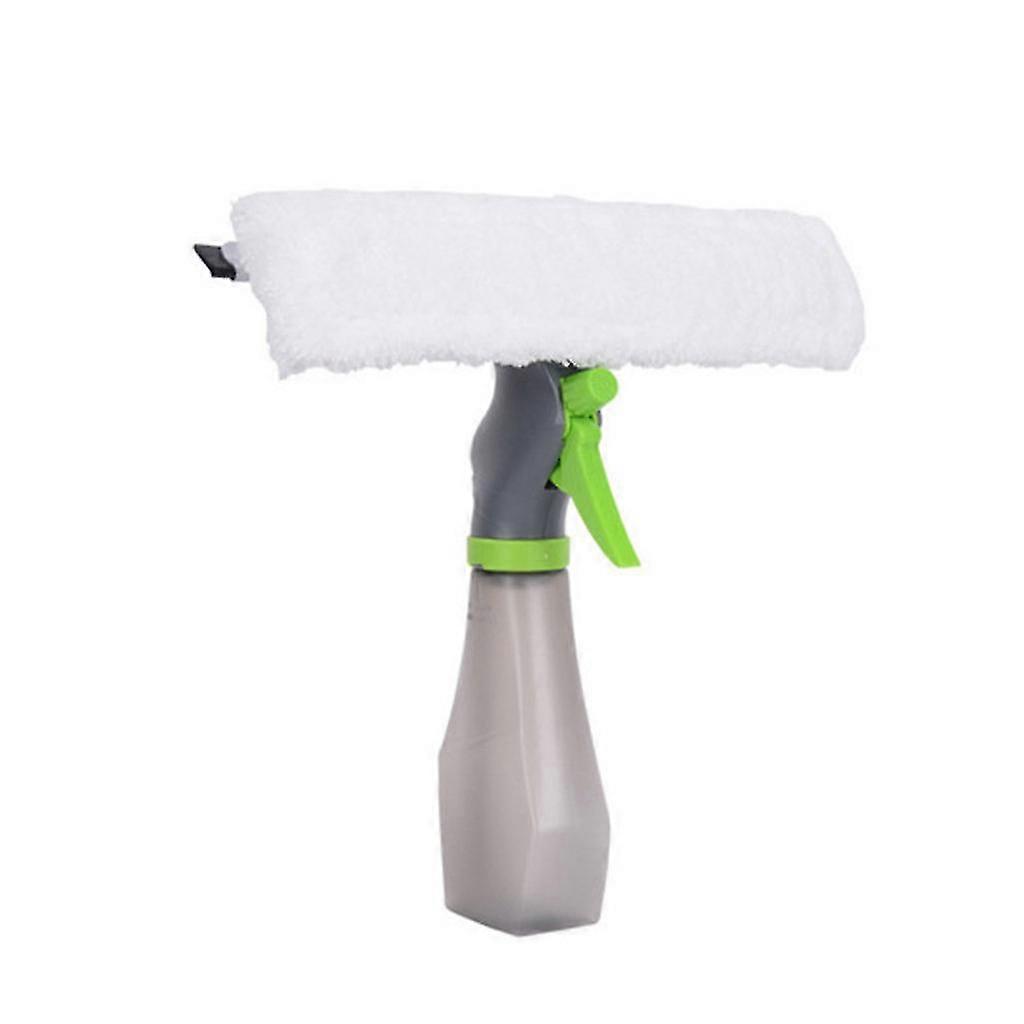 3 In 1 Window Cleaner Spray Bottle Wiper Squeegee Microfibre Cloth Pad Kit