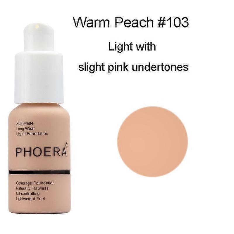 30ML PHOERA Foundation Makeup Base Cream Mineral Touch Whitening Concealer