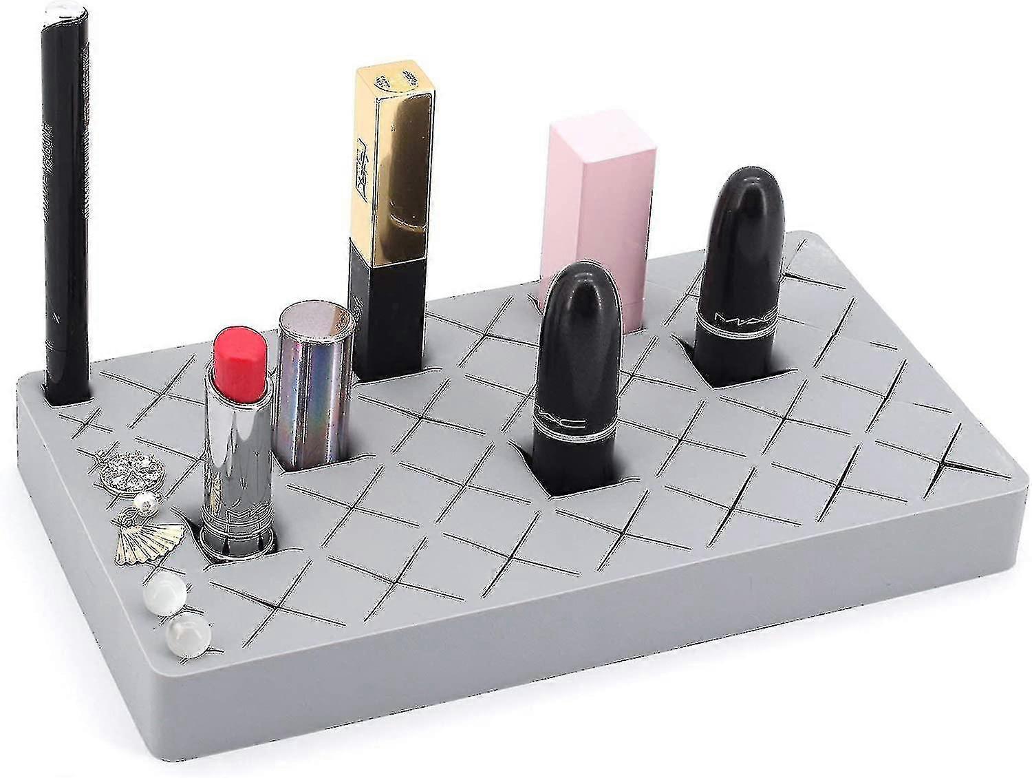 36 Grid Silicone Lipstick Display Stand (gray)