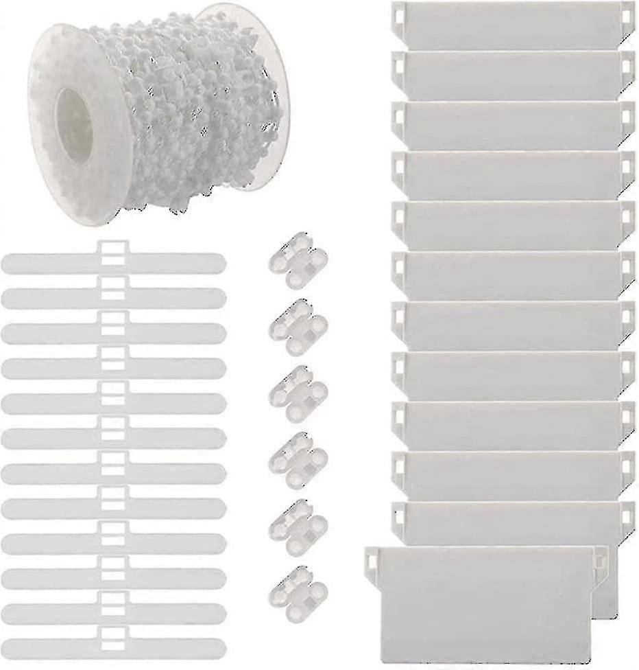 Vertical Blind Repair Kit, Vertical Blind Accessories, Plastic Chain Connector Top Connector 89mm Weight Slats