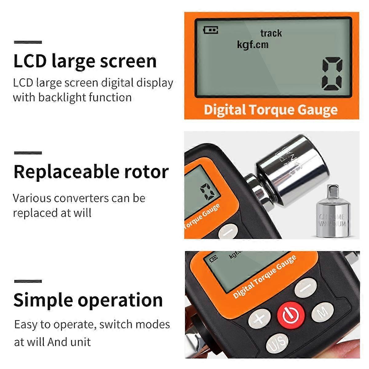 New Digital Torque Meter Torque Meter Tester Mechanical Wrench Replacement Various Rotor Torque Wre