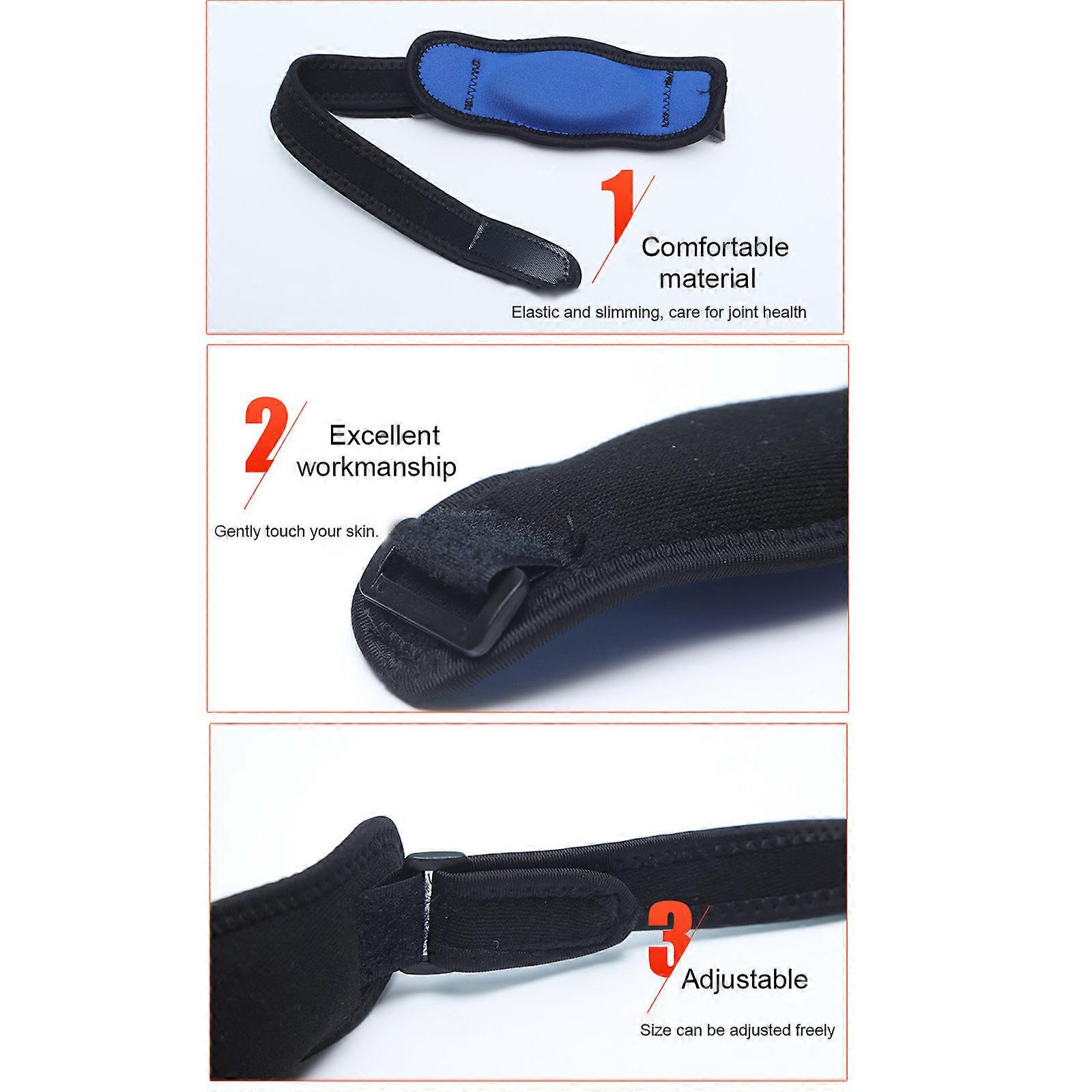 Compression elbow straps, light, breathable, sweat-absorbent, running, exercise, fitness, joint protection, blue
