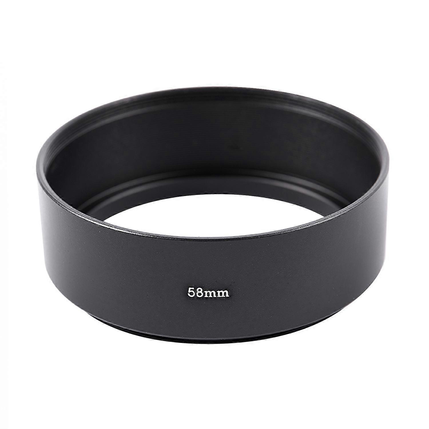 58mm Mount Standard Metal Lens Hood for