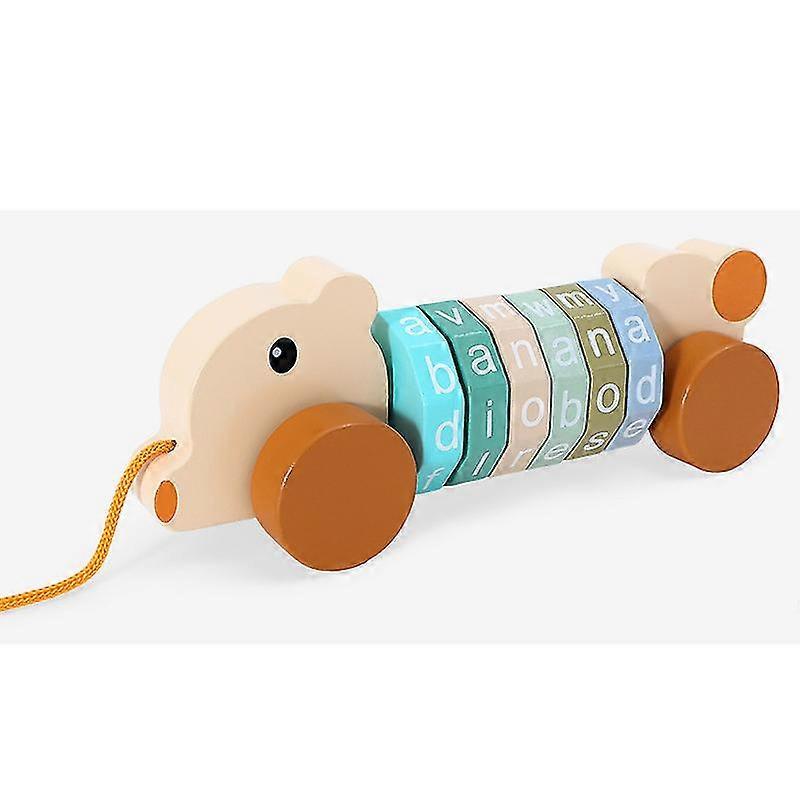 Wooden Rotating Cylinder Block Mathematics Numbers