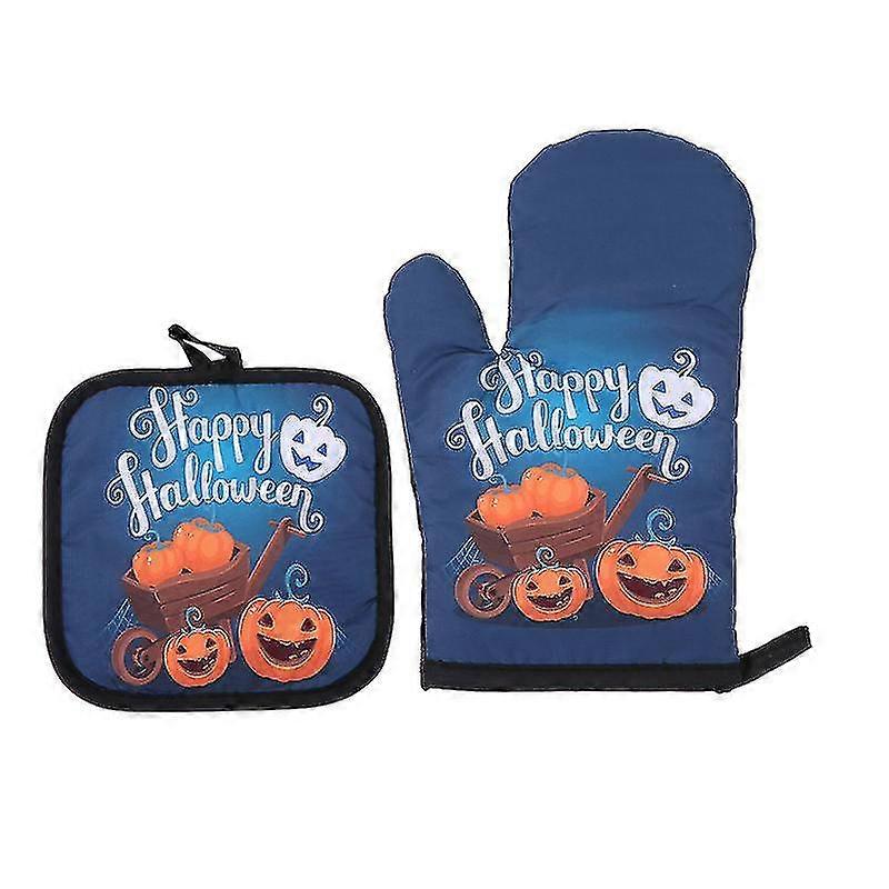 2set Halloween Oven Gloves Sets For Halloween Decorations