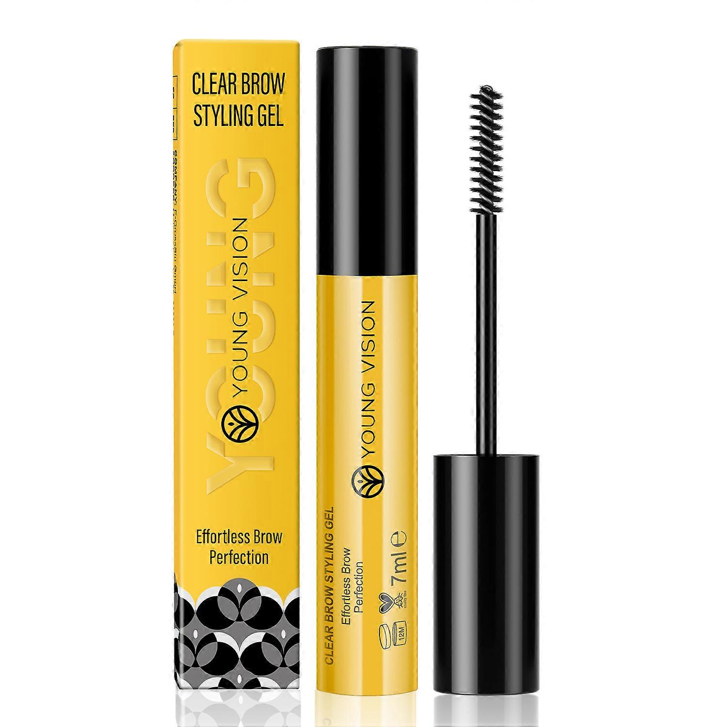 Eyebrow Gel - Long-Lasting Brow Glue, Waterproof Clear Brow Gel, Smudge-Resistant, Quick-Dry Brow Wax for Defined Brow Sculpting