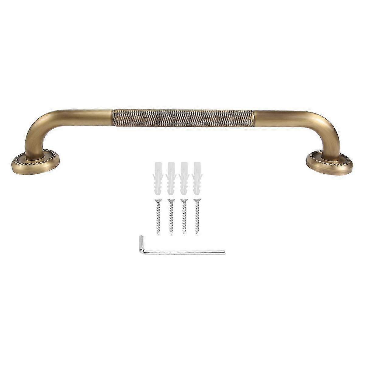 Badekarhåndtak Antikk messing Håndtak Armlener Toalett Eldrehåndtak Veggmontert