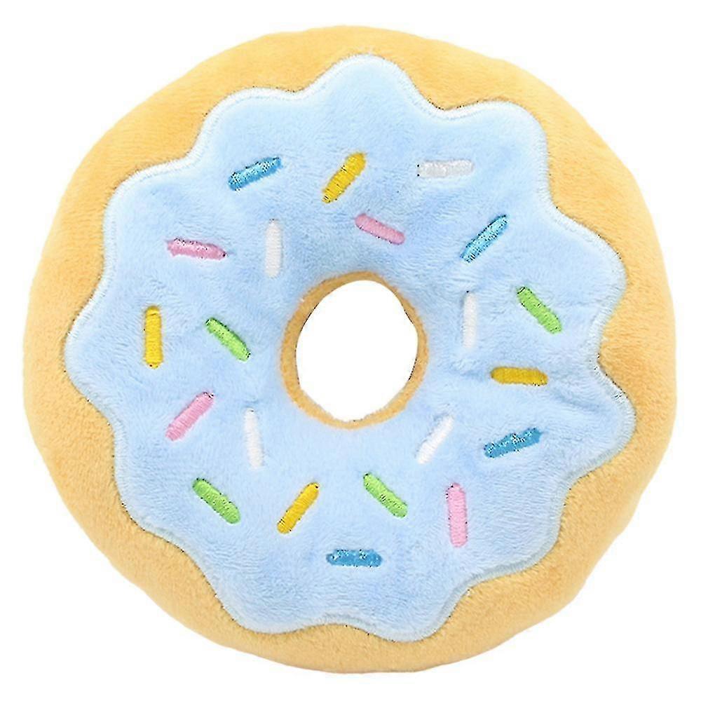 Donut Shape Plush Cat Catnip Toy Kitten Interactive Pillow Cat Gift
