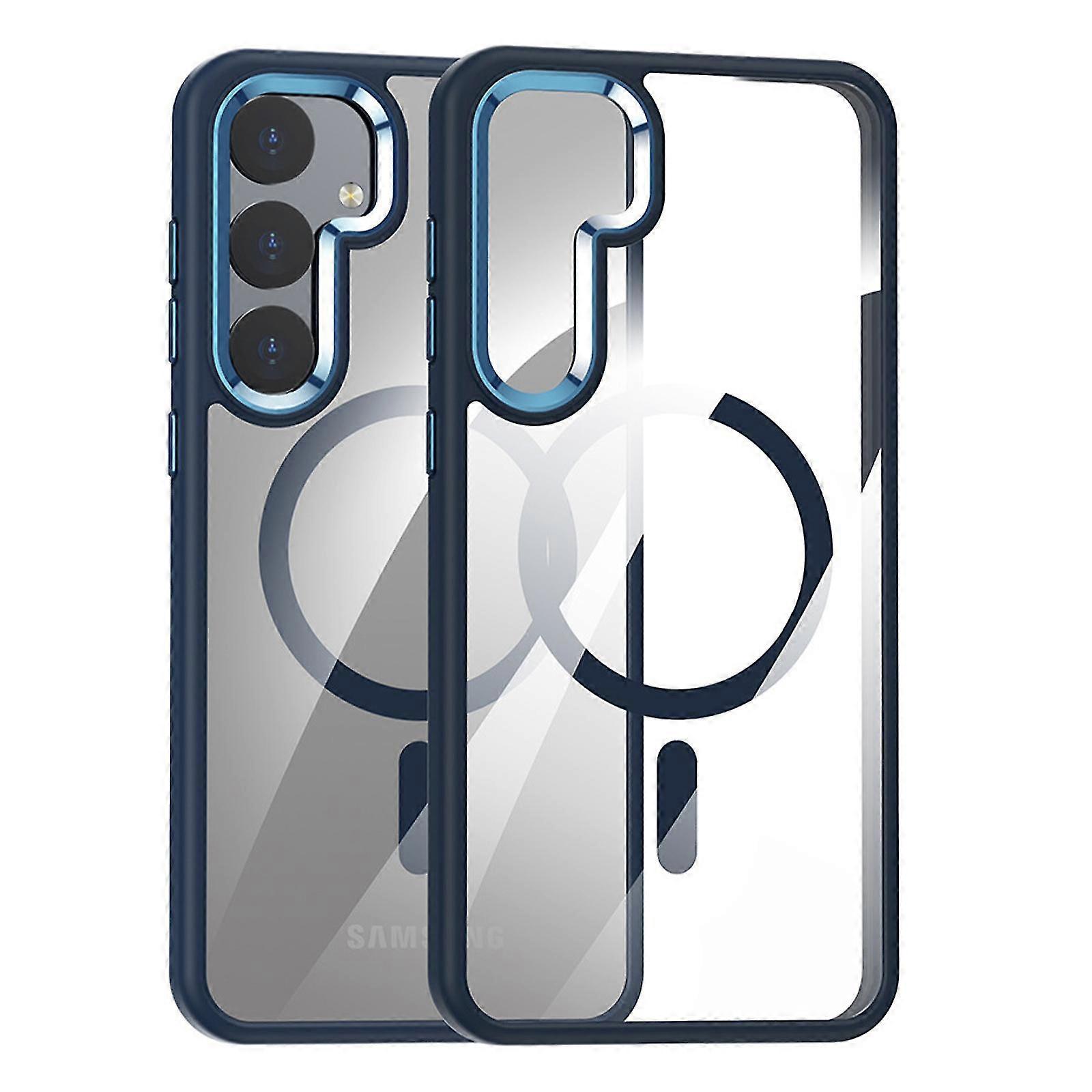 Magnetic Clear Case For Samsung Galaxy S24, Compatible For Magsafe Shockproof Protection For Galaxy S24