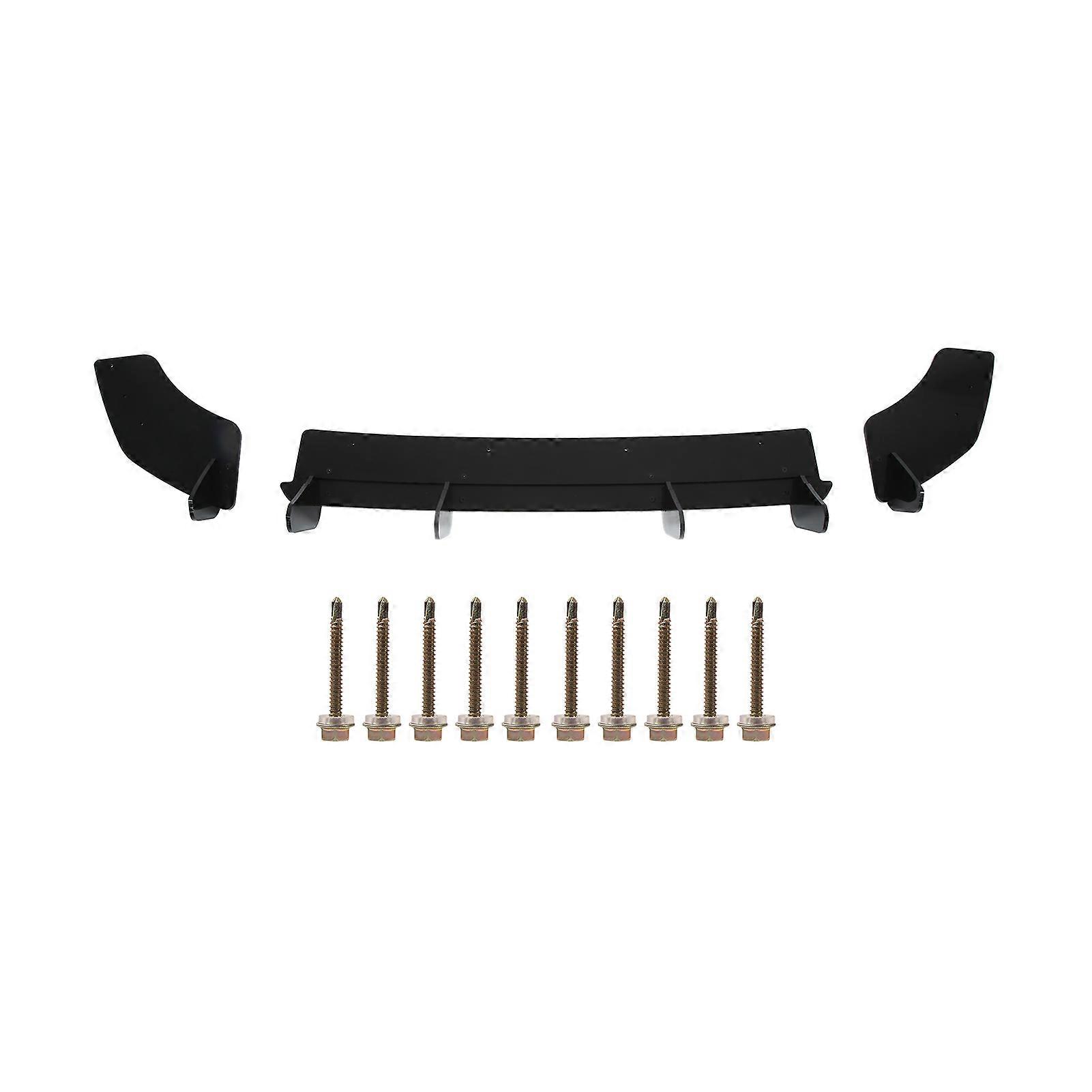 Gloss Black Maxton Style V2 Rear Bumper Diffuser Extension With Side Splitters Apron Flaps Replacement for MK7 2013?2016