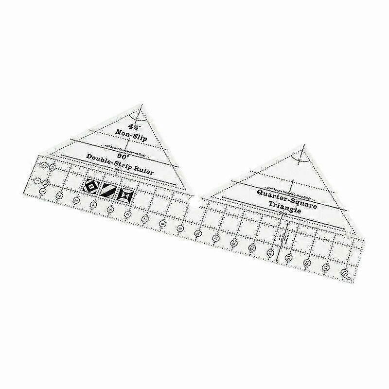 Acrylic Sewing Quilting Ruler Diy Ruler Multifunction 90 Degree Double Strip