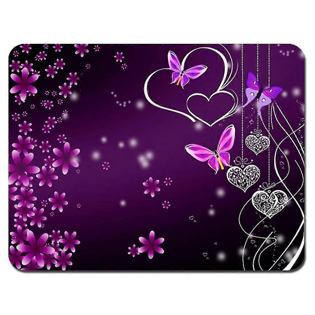Rosa Viola Farfalla Mouse Pad Gaming Mouse Pad 22x25 Cm