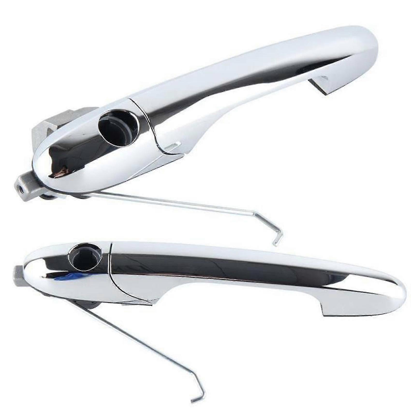 Passenger Left &drivers Right Side Outer Door Handle With Chrome