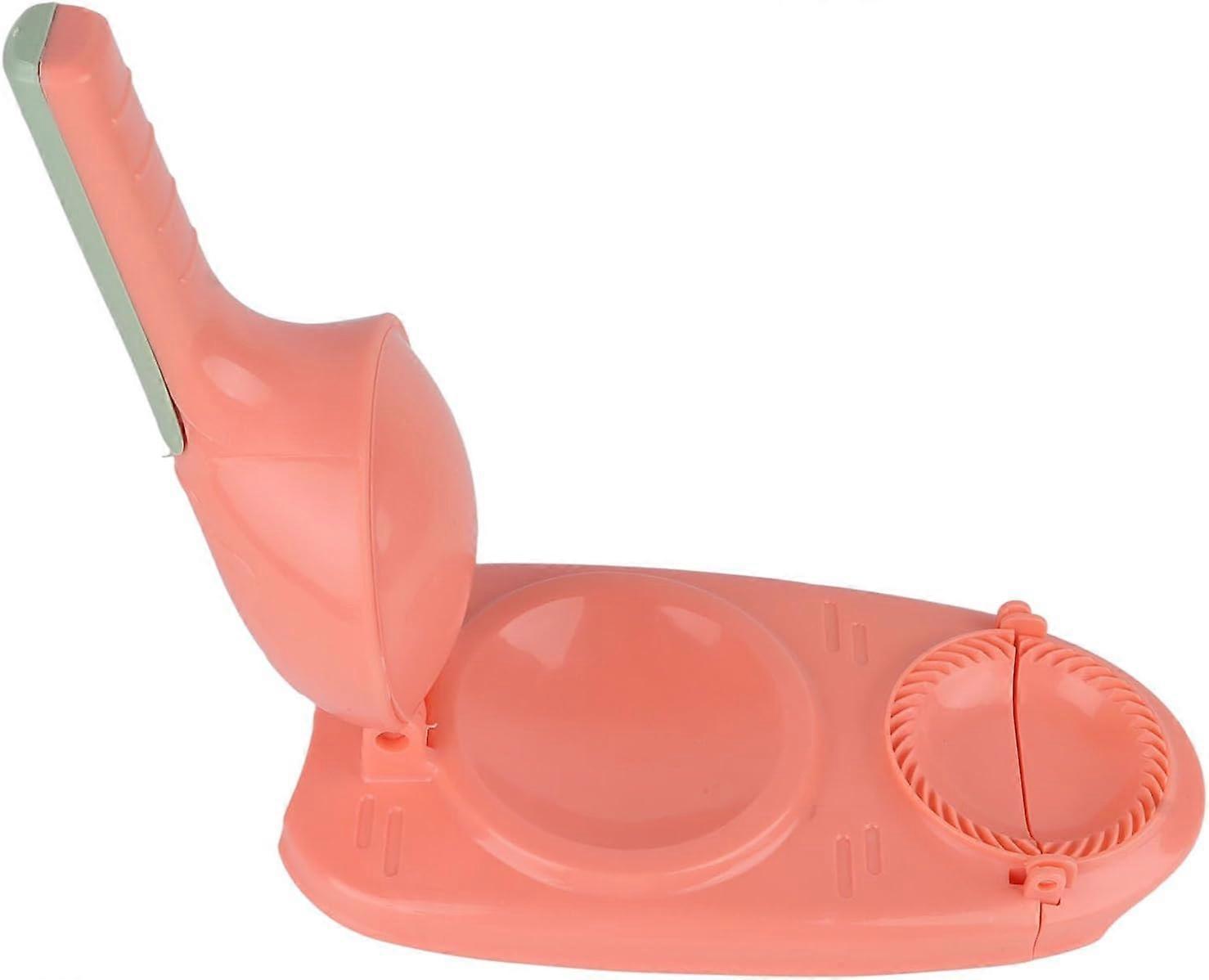 2 in 1 Dumpling Maker Dumpling Press Safe Plastic Dumpling Making Tool Efficient Manual Dumpling Maker Mould Skin Pink