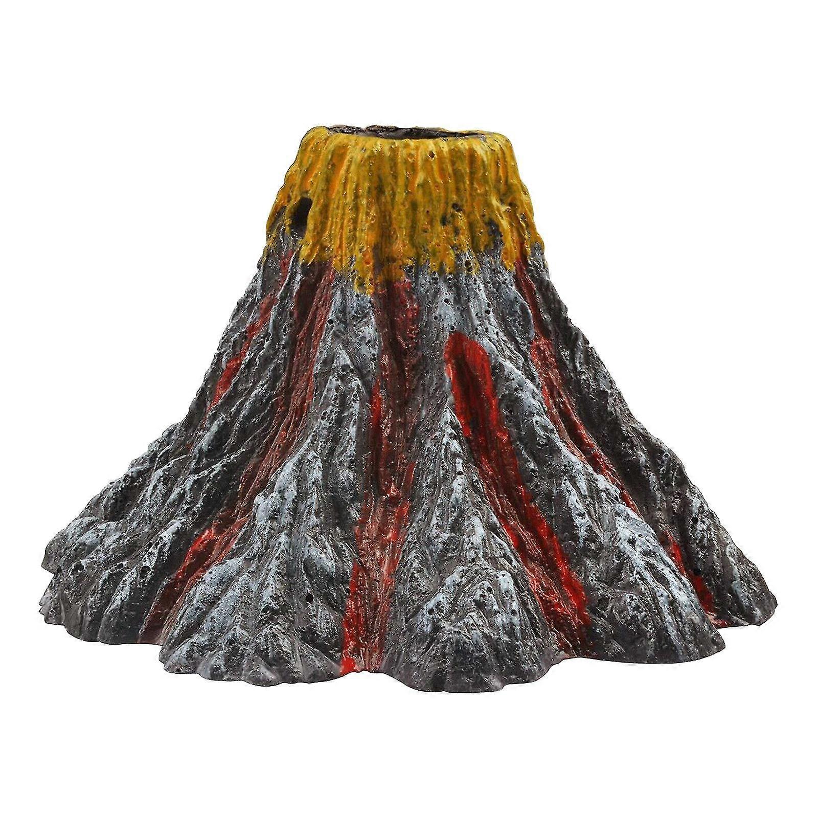 Utsøkt akvarium vanntank vulkanutbrudd dekorativ vulkan modell