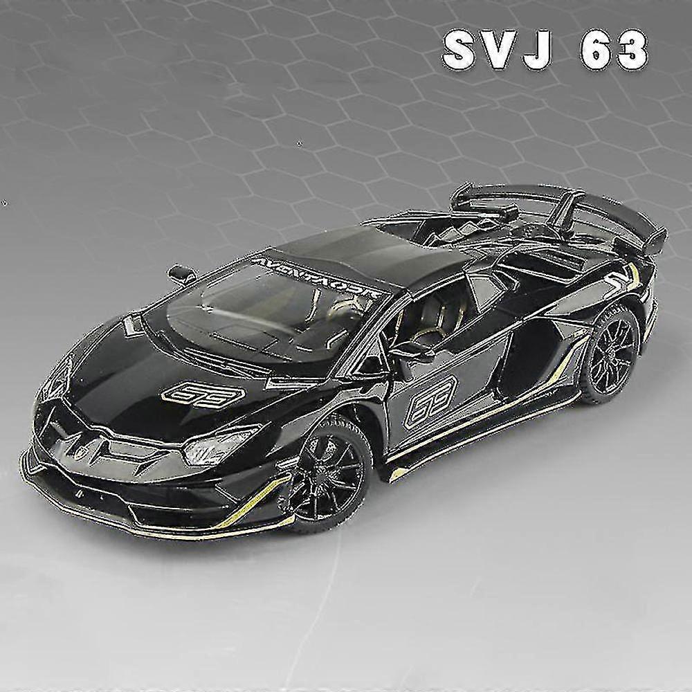 1:24 ランボルギーニス Aventador Svj63 合金モデル車のおもちゃのダイキャストの子供の車のための音および軽い車のおもちゃの金属鋳造