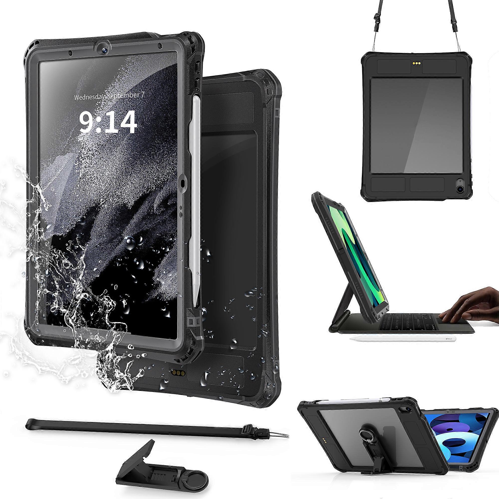 For iPad Air 11 (2024)/ iPad Air (2022/2020) Case IP68 Waterproof Dustproof Shockproof Built-In Screen Protector