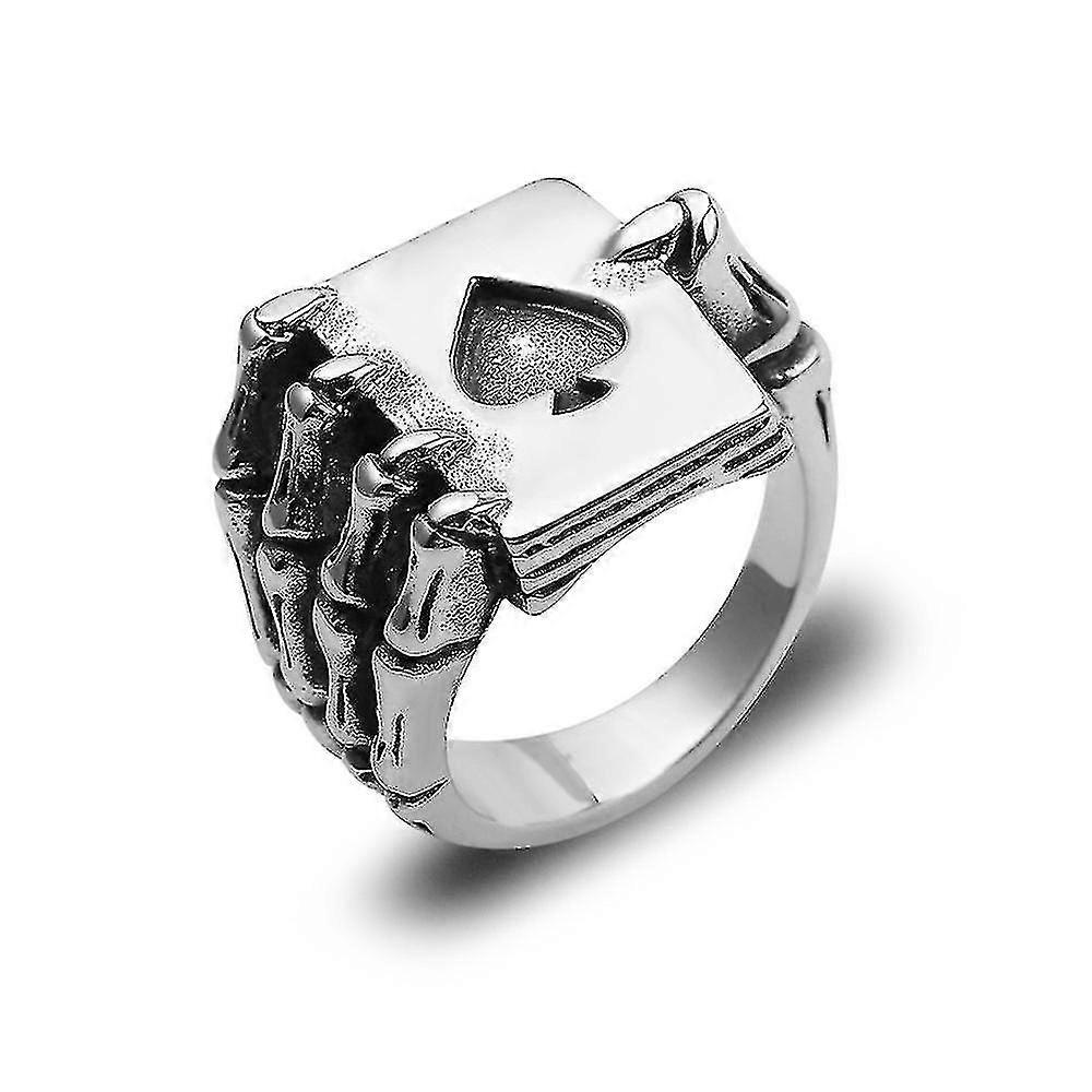 خاتم بوكر مخلب الرجال الفولاذ المقاوم للصدأ الخطوبة الهيب هوب الدائري