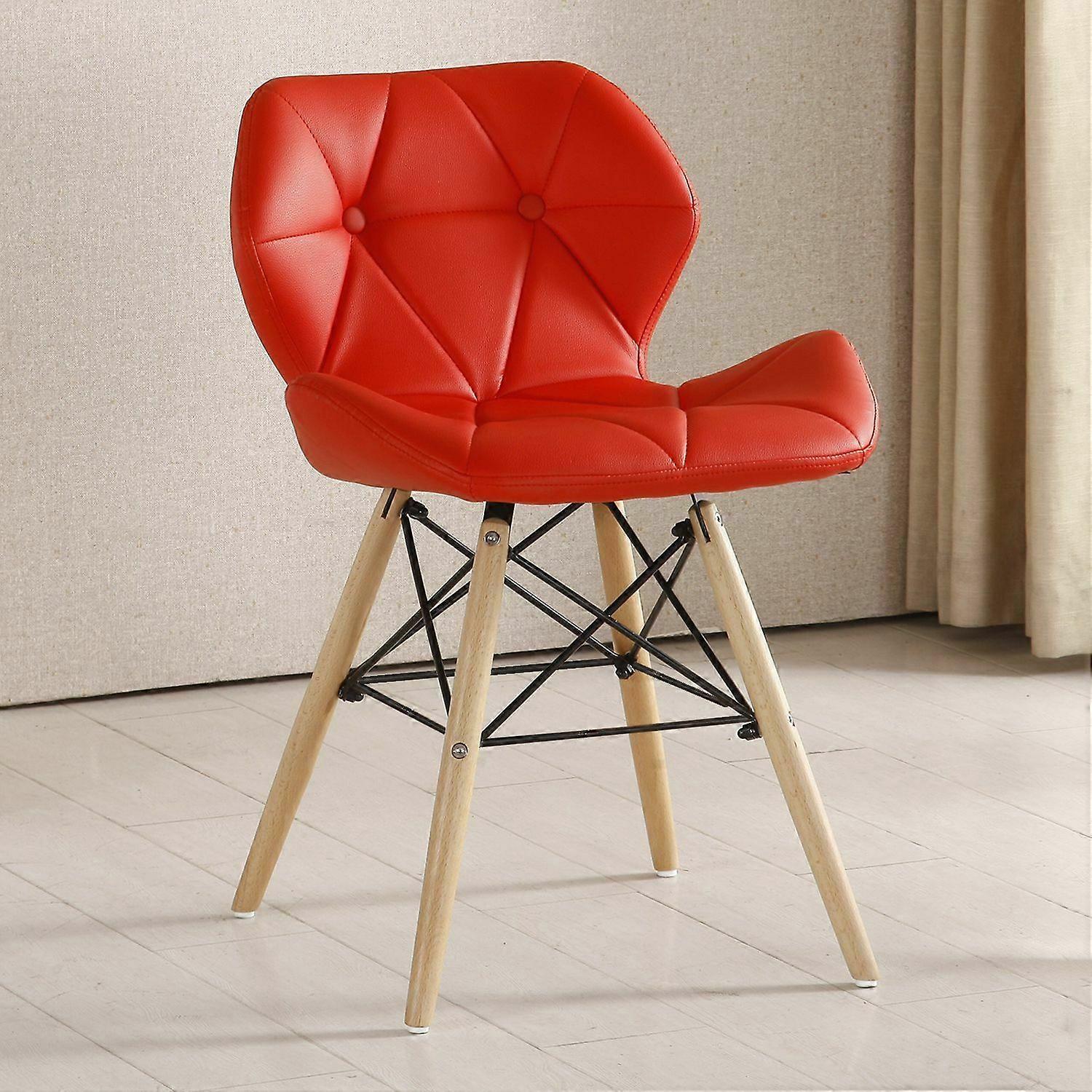 Cecilia Chair Red With Buttons - Red