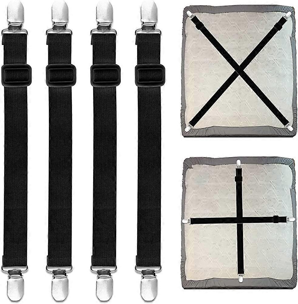 Bed Sheet Clips Adjustable, 55-250Cm Sheet Clips for Wrinkle-Free Bed Sheets Gift