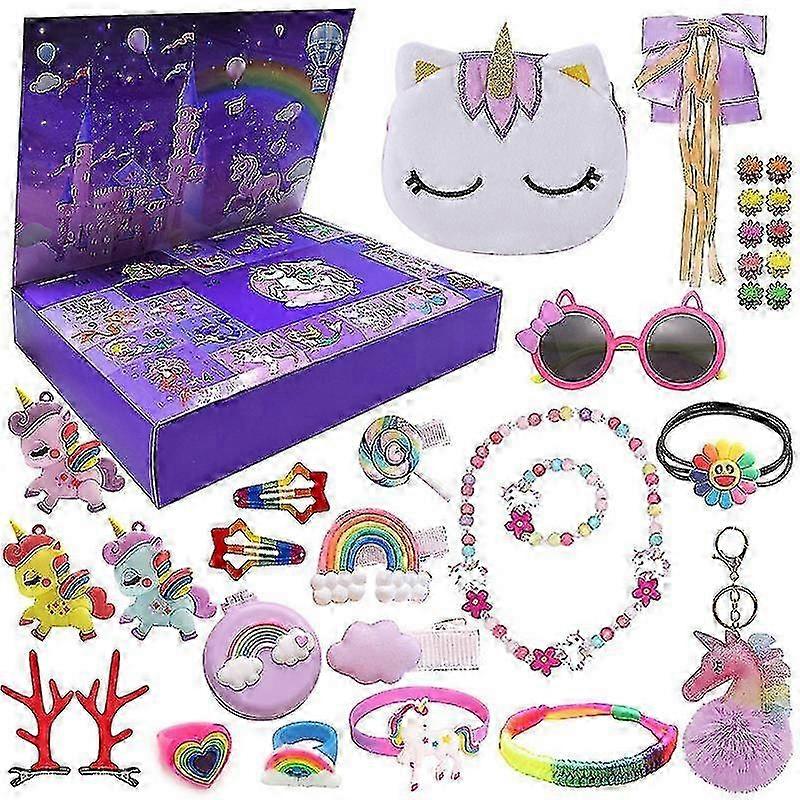 クリスマスカウントダウンブラインドボックス子供用ユニコーンクリスマスギフトおもちゃ