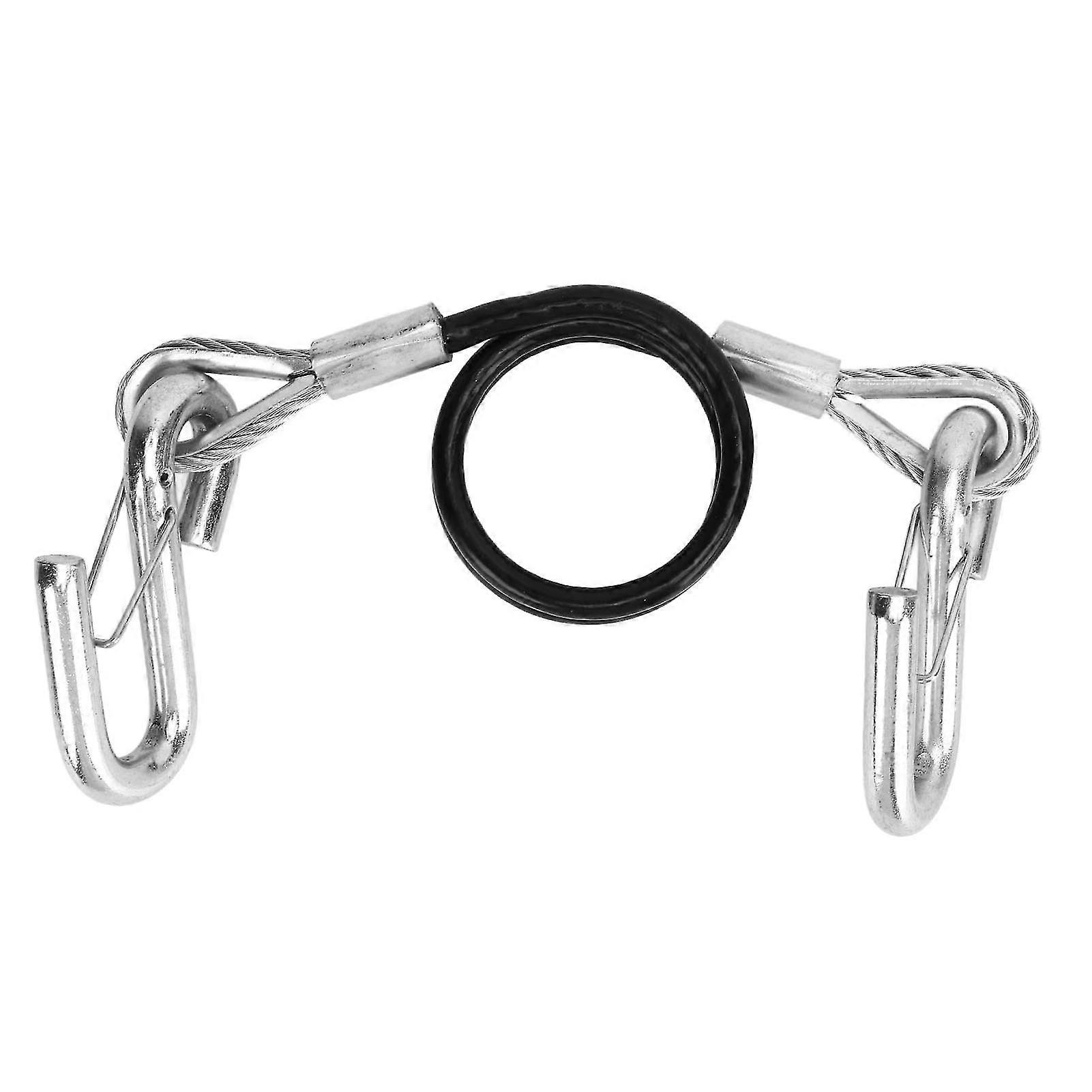 Trailer Safety Cable 27.6 Inch S Hook Spring Rope for RV Towing Capacity up to 3500lbs