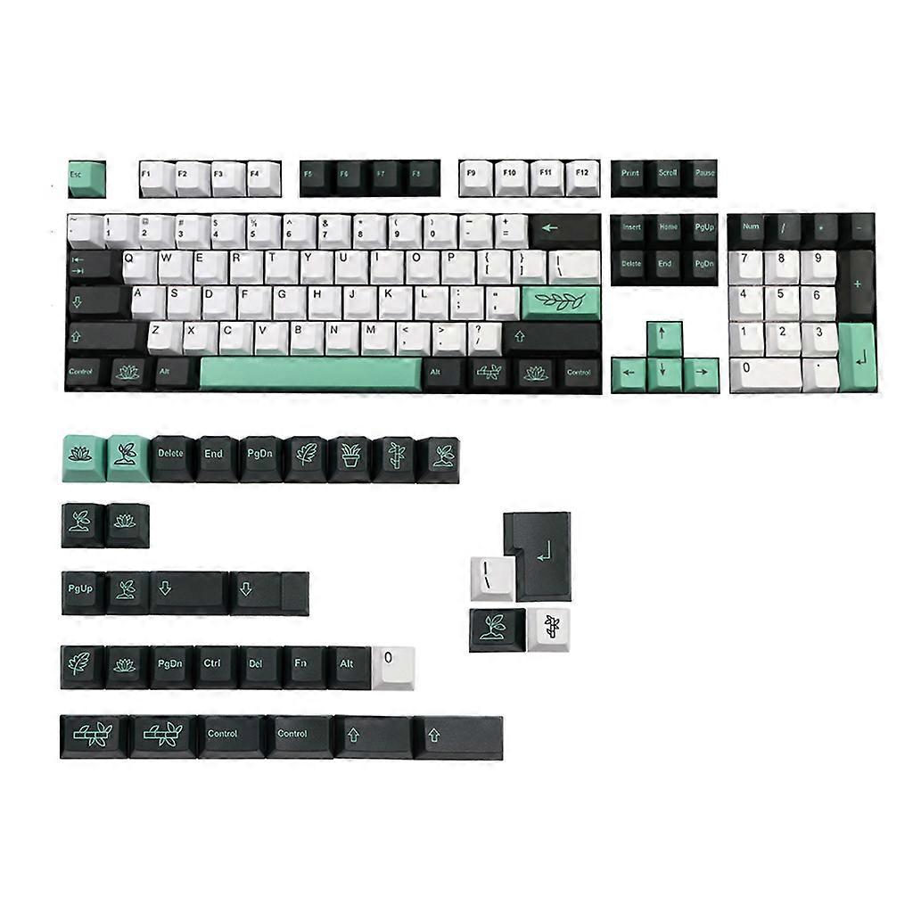 137Keys PBT Keycap Cherry Profile Dye Sublimação Keycap GK61 64 84 96 Layout