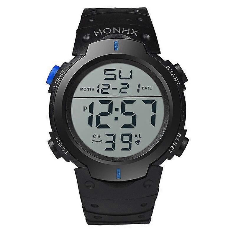 Men's Sport Casual LED Watches Men Digital Clock Multi-Functional Rubber Man Fitness Army Military Electronic Watch Reloj Hombre