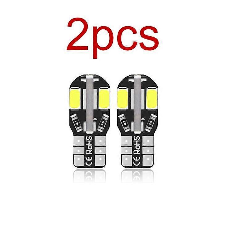 2/5/10PCS Car Signal Light W5W T10 5730 8SMD Auto interior Bulb Dome Lamps Wedge base License Plate Lights Trunk Lamp Door Light