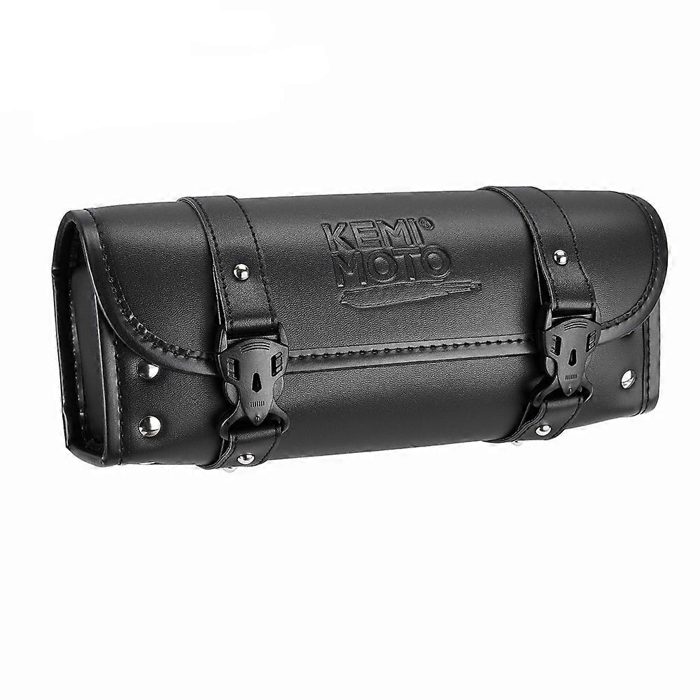 Motorcycle Tool Bag Fork Bag Retro PU Leather Saddlebag Side Bag