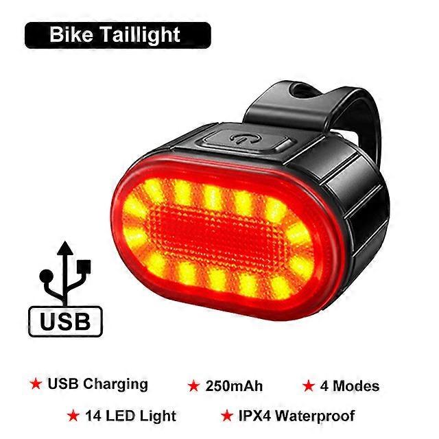 Bicycle Parts LED Bike Taillight Bicycle Front Rear Light USB Rechargeable Safety Warning Bike Headlight Lamp Safety Bicicleta
