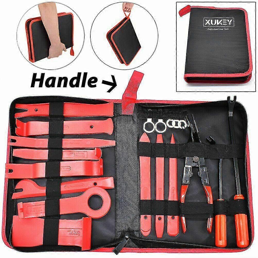 19pcs Car Trim Removal Tool Auto Hand Tools Pry Bar Dash Panel Kit Interior de la puerta