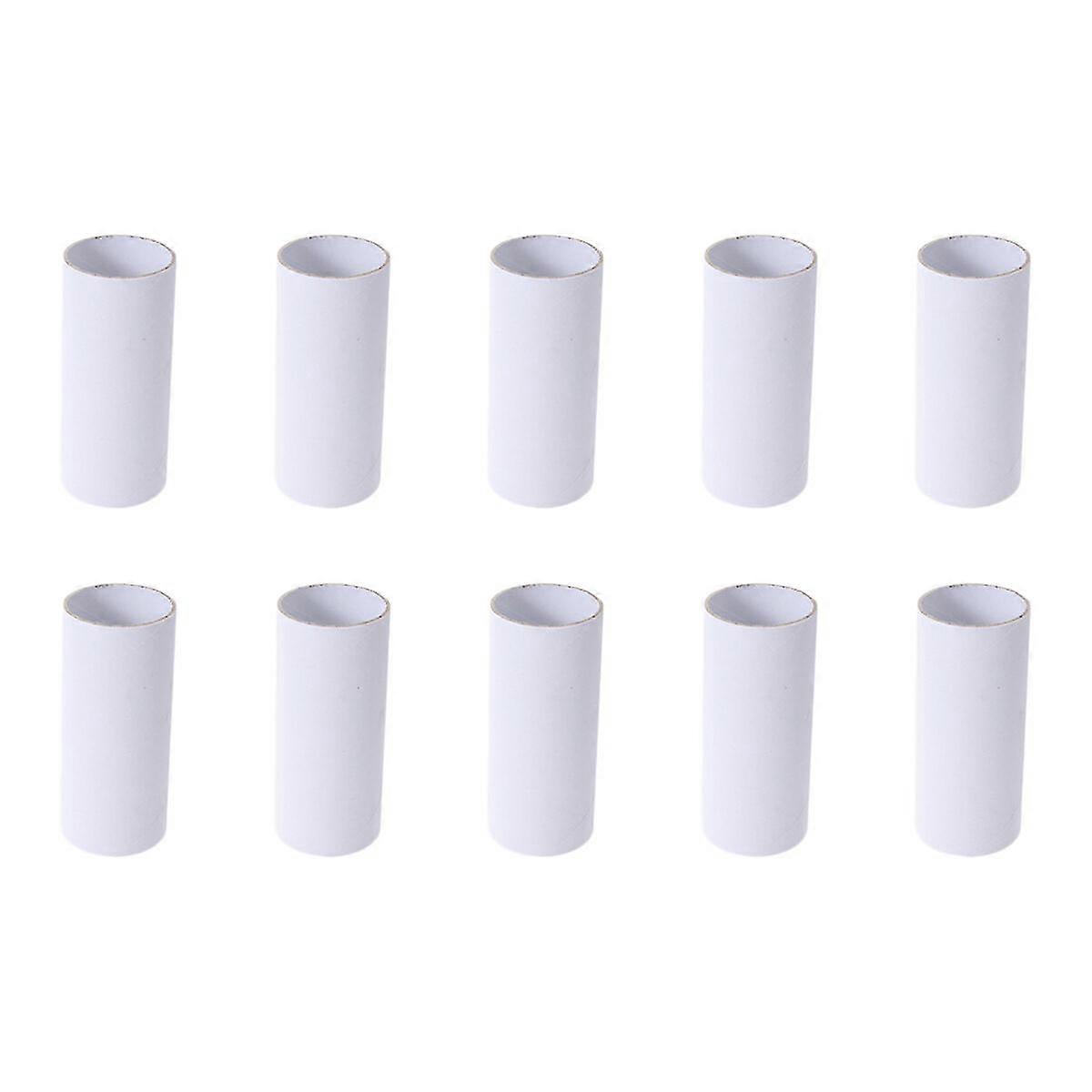 20pcs Craft Rolls Creative Fun Diy Cardboard Tubes (white)
