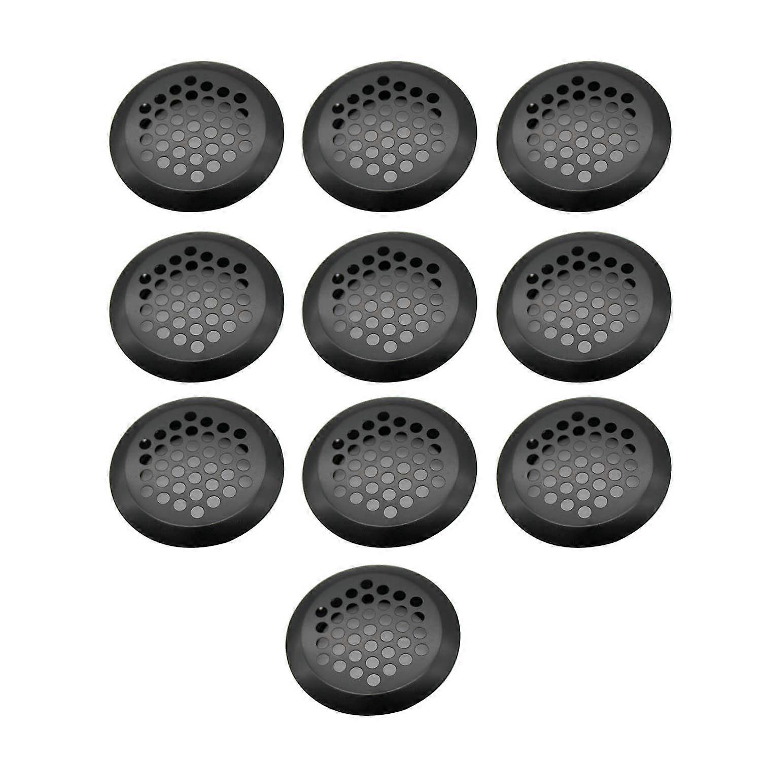 10PCS Air Vent Louver 53mm Round Ventilation Grilles, Stainless Steel Mesh Hole Vent Circular Soffit Vent Cover,for Bookcase Cupboard Drawer Bathroom