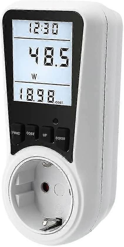 Electricity Meter For Socket, Power Meter, Energy Cost Meter, Electricity Cost Meter, Power Meter Socket, Power Consumption Meter With Lcd Screen, 368
