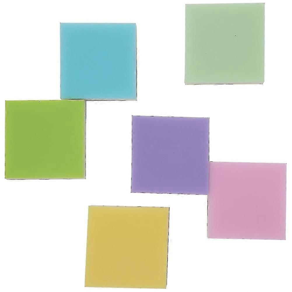 6pcs 6 Colors 3 Layer Rubber Stamp Carving Blocks Diy Stamps Hand Crafts Tools