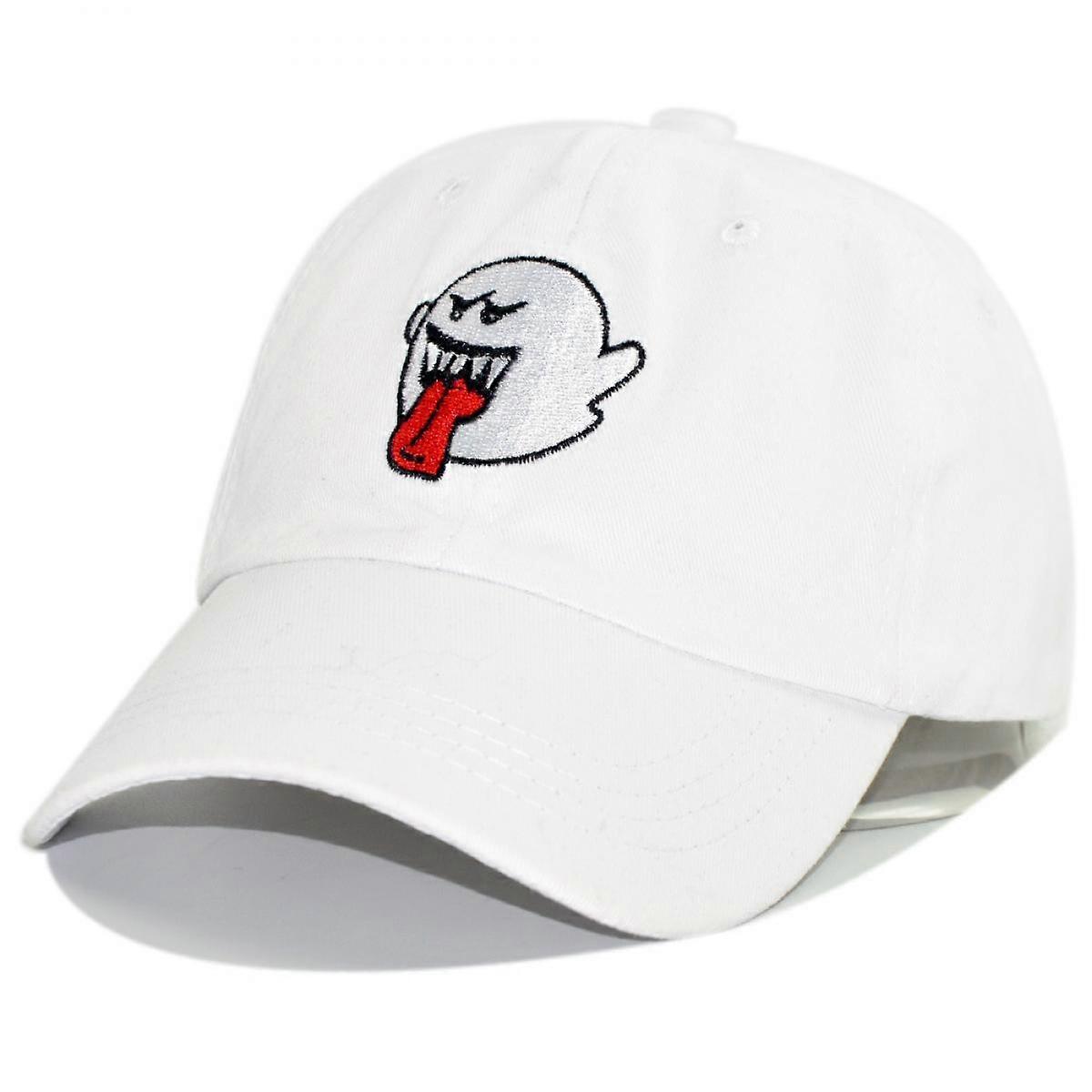 Embroidered Hat Baseball Cap Classic Hat Adjustable Mesh Hat Men's Women's (White)