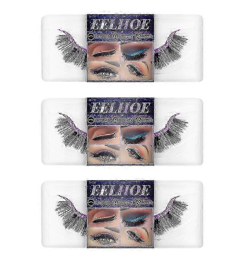 Eyelashes Eyeliner Self-adhesive False Eyelashes Soft Natural Curly Th