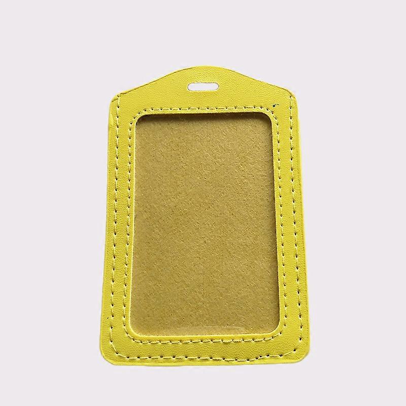 1PCS Unisex Work Card Holders Women Men PU Bank Card Name Credit Card Holders Bags Student Bus ID Identity Badge with Neck Strap