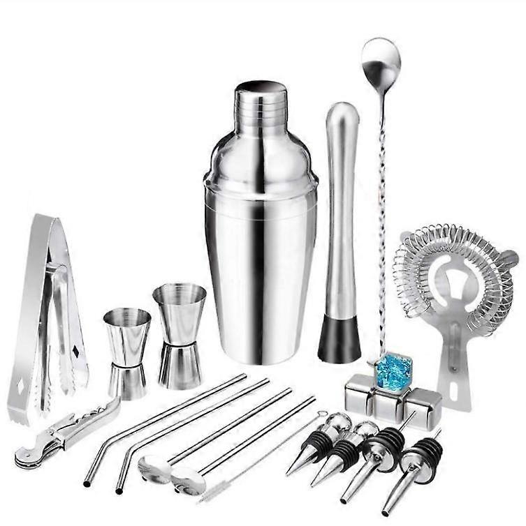 22PCS Cocktail Shaker Set Bartender Kit with All Essential Accessory Tools