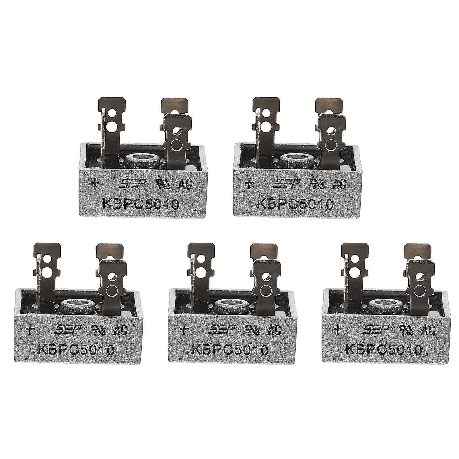 5pcs Replacement Single Phase Rectifier 1000V 50A 4-pin Rectifier Accessory