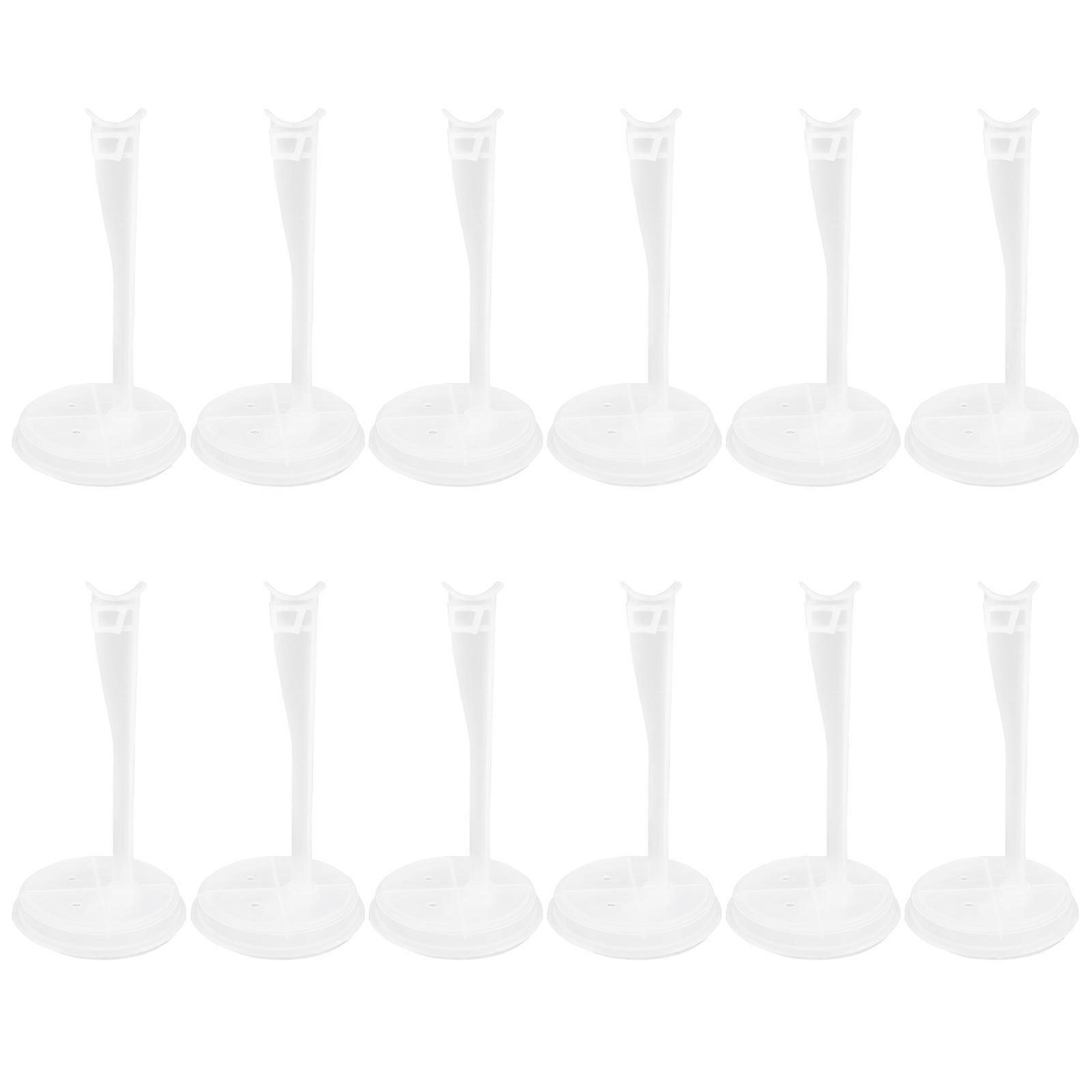 12pcs Doll Figures Stand Doll Support Rack Display Rack for Window Doll Decor (Random Color)