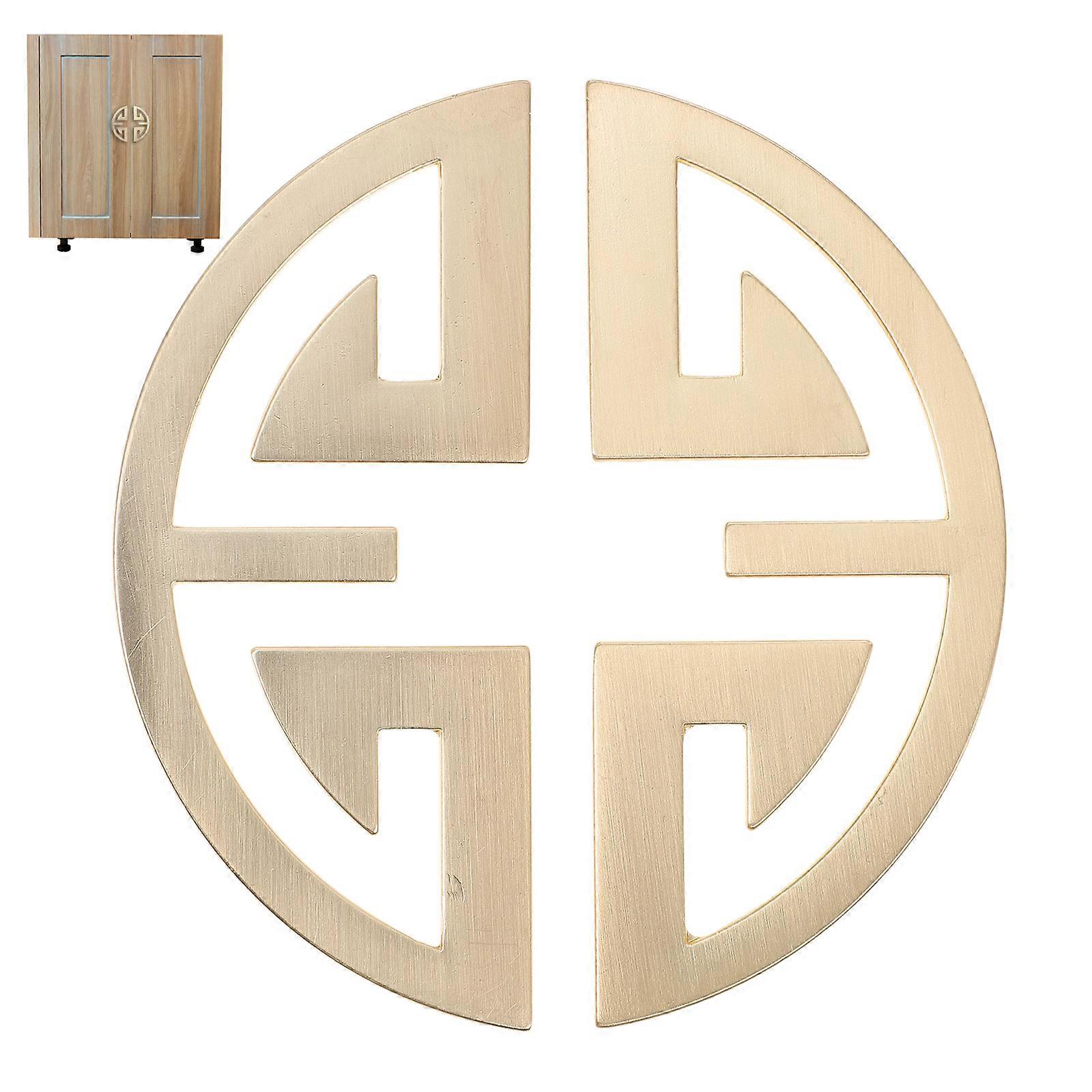 2 Pcs Cabinet Door Knobs Cupboard Door Handles Furniture Accessory Antique Ring Pulls Decorative Cabinet Knobs