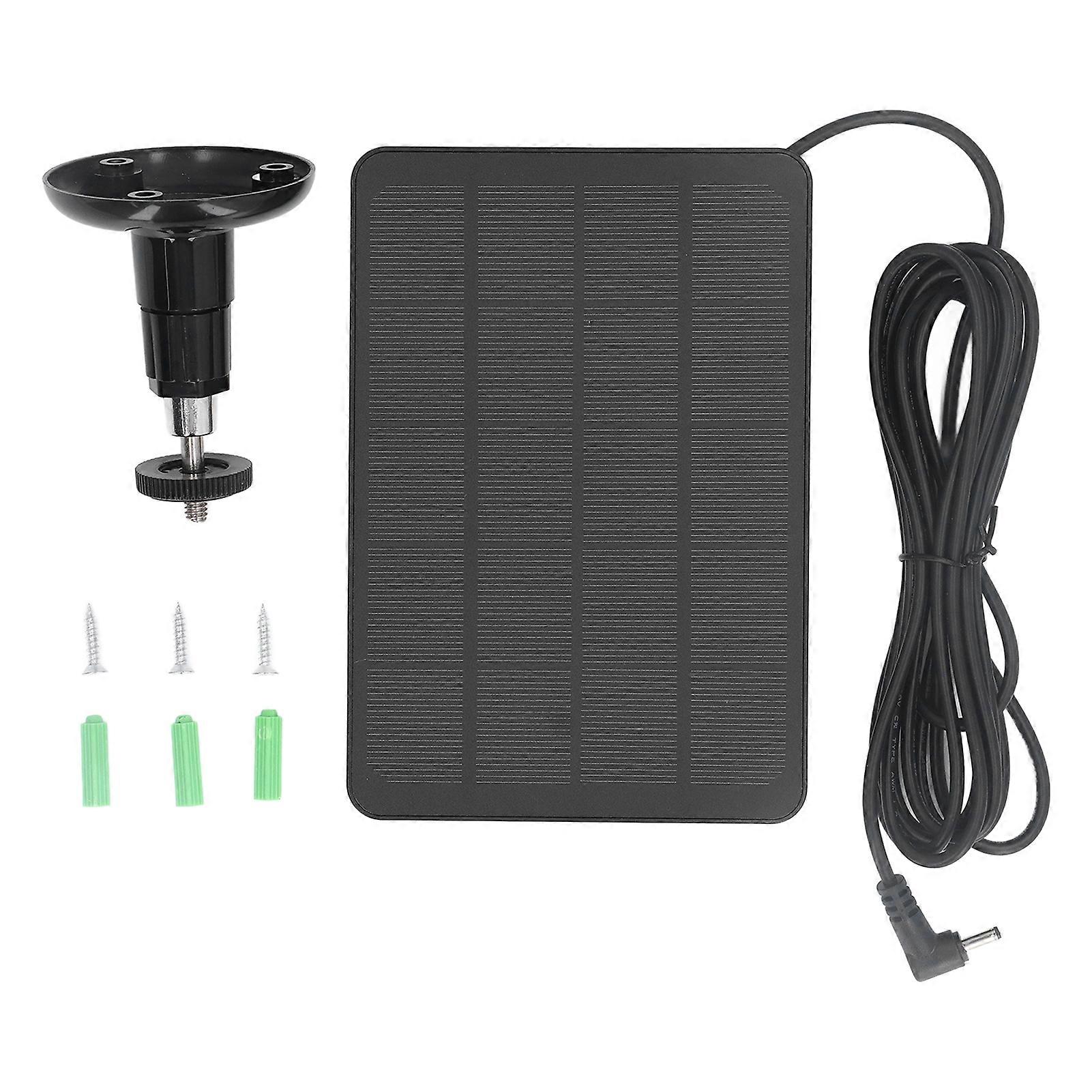 10W Solar Panel Charger Professional Efficient IP65 Waterproof Portable Solar Powered Charger for Ring Spotlight Cam for Ring Stick Up Cam CSP4W DC B